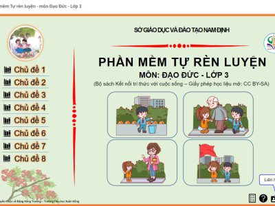 Thiết bị dạy học số-Phần mềm tự rèn luyện