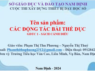 Thiết bị dạy học số – Các động tác bài thể dục