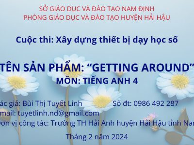 Thiết bị dạy học số – GETTING AROUND