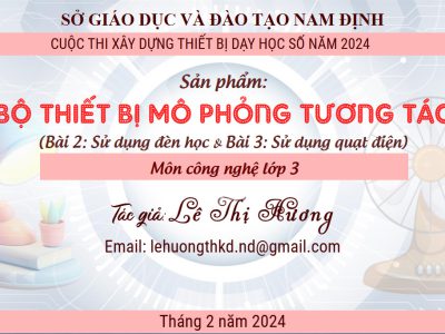 Thiết bị dạy học số – Bộ thiết bị mô phỏng tương tác