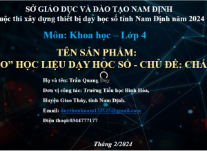 khoa hoc 4 chu de chat