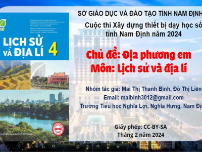 Thiết bị dạy học số: Địa phương em – Tỉnh Nam Định