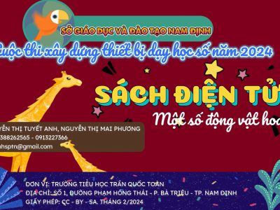 Thiết bị dạy học: Sách điện tử: Một số động vật hoang dã