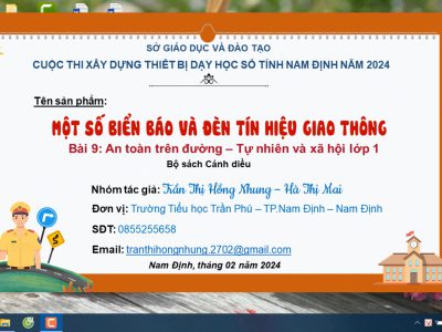 Thiết bị dạy học số: Một số biển báo và đèn tín hiệu giao thông